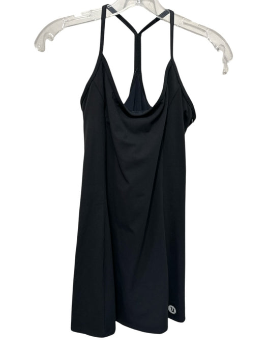 Vuori Size Medium Black Polyester Blend Spaghetti Strap Racerback Skort Dress Black / Medium