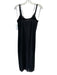 Vince Size 4 Black Polyester Beaded Mesh Overlay Sleeveless Back Zip Dress Black / 4