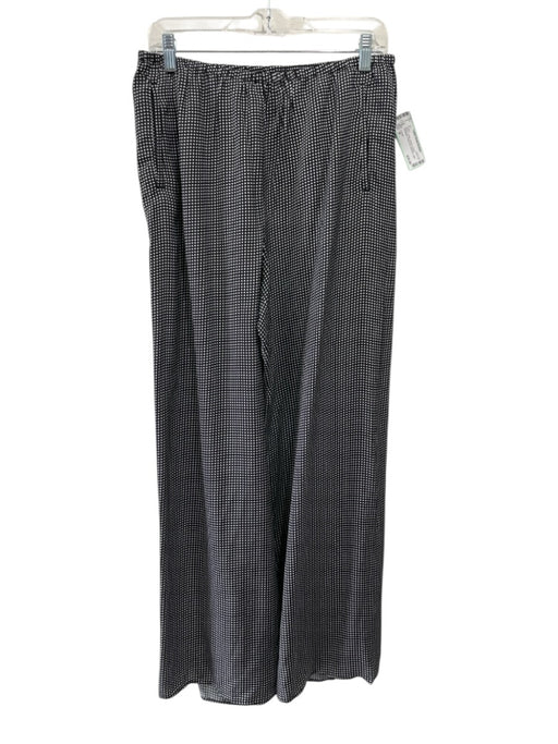 J. Crew Size M Black & White Viscose Elastic Waistband Polka Dot Pocketed Pants Black & White / M