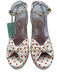 LK Bennett Shoe Size 39 Cream White & Red textile upper Polka Dots Sandals Cream White & Red / 39