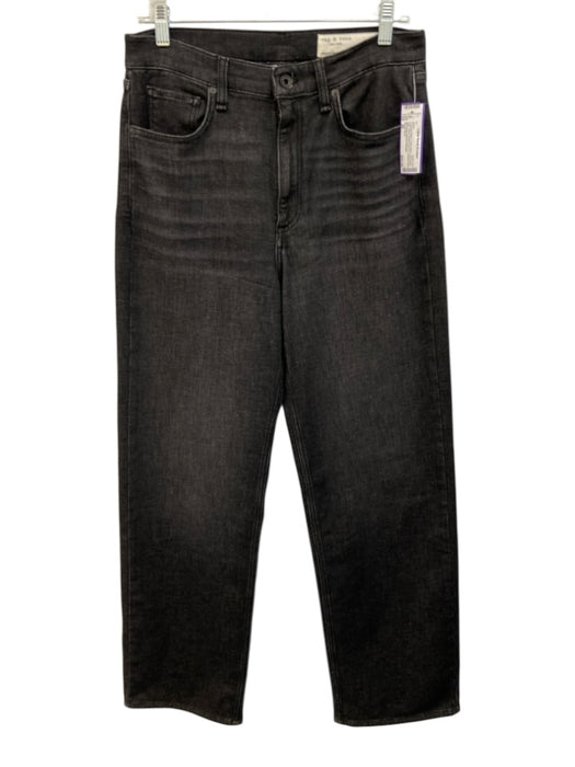 Rag & Bone Size 28 Charcoal Black Cotton Blend Soft Denim High Waist Jeans Charcoal Black / 28