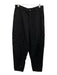 AG Adriano Goldschmied Size 27 Black Cotton Blend High Rise Barrel Leg Pants Black / 27