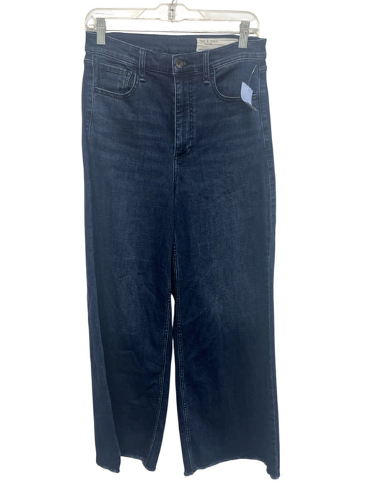 Rag & Bone Size 28 Dark Wash Cotton Blend Denim High Waist Wide Leg Jeans Dark Wash / 28