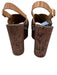Tony Bianco Shoe Size 8 Brown Leather Upper Criss Cross Ankle Buckle Sandals Brown / 8