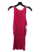 Ramy Brook Size M Coral Pink Polyester Round Neck Sleeveless Elastic Waist Dress Coral Pink / M