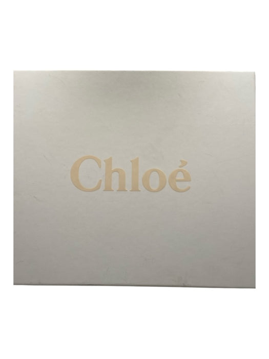 Chloe Shoe Size 39 Biscotti Beige Suede Upper Rubber Sole Solid Block Heel Mules Biscotti Beige / 39