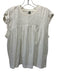 By Anthropologie Size Small White Cotton Sleeveless Smoke Heathered Top White / Small