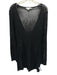 Good American Size Medium Black Rayon Blend Long Sleeve Crochet Tie Front Dress Black / Medium