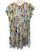 Poupette St. Barth Size Medium Blue, Pink, Orange Cotton Fringe trim Dress Blue, Pink, Orange / Medium