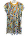 Poupette St. Barth Size Medium Blue, Pink, Orange Cotton Fringe trim Dress Blue, Pink, Orange / Medium