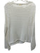 Ramy Brook Size Medium Cream White Cotton Long Bell Sleeve Open Knit Sweater Cream White / Medium