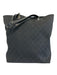 Gucci Navy Blue Canvas & Leather Top Handles Guccissima Open Top Shoulder Bag Navy Blue / S