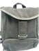 Gucci Black Canvas & Leather Velcro Strap Mesh Panels Top Flap Backpack Bag Black / S