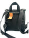 Gucci Black Canvas & Leather Velcro Strap Mesh Panels Top Flap Backpack Bag Black / S