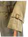 Burberry's Size 10 Beige Cotton & Polyester Double Breast Novacheck Lining Coat Beige / 10