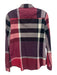Burberry Brit Size S Purple, Red, Black Cotton Long Sleeve Plaid Button Top Purple, Red, Black / S