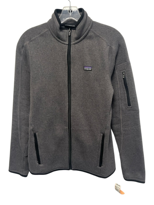 Patagonia Size M Gray Long Sleeve Fleece Zip Up Mock Neck Jacket Gray / M