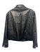 Lauren Ralph Lauren Size S Black Leather Zip Up Collar Pockets Jacket Black / S