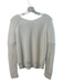 Vince Size XS Cream Cotton V Neck Knit Long Sleeve Sweater Cream / XS