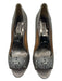 Badgley Mischka Shoe Size 8 Dark Silver Suede Crystal Embellishments Pumps Dark Silver / 8