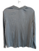 Vince Size XS Gray Polyester Long Sleeve V Neck Pleated Top Gray / XS