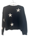 Rails Size S Black Cotton & Cashmere Round Neck Stars Long Sleeve Knit Sweater Black / S