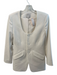 Favorite Daughter Size XS Cream Polyester Blend Scoop Neck Buttons Blazer Jacket Cream / XS