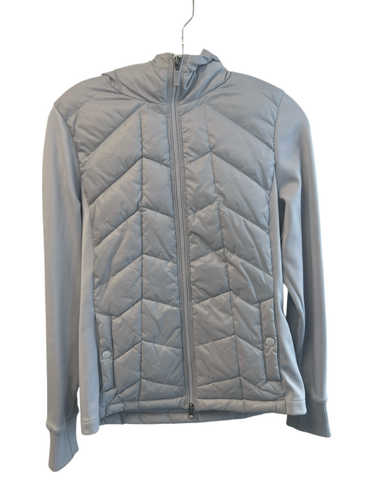 Barbour Size 0 Gray Polyamide Puffer Zip Up Hood Pockets Jacket Gray / 0