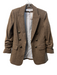 Veronica Beard Size 4 Brown Acrylic Blazer Hook & Eye Closure Buttons Jacket Brown / 4