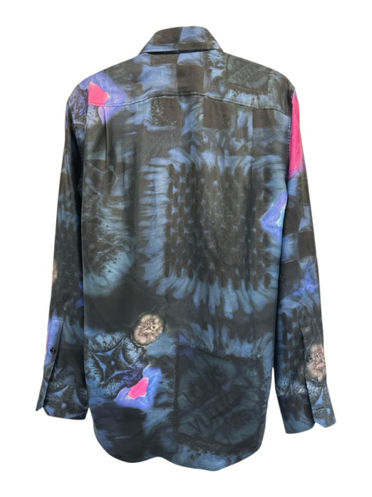 Louis Vuitton Size S Blue & Multi Long Sleeve Shirt Blue & Multi / S