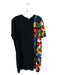 Adidas Size L Black & Multi Cotton Short Sleeve Side Detail Athletic Dress Black & Multi / L