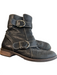 Paul Green Shoe Size 6 Black Leather Round Toe Silver Hardware Side Zip Boots Black / 6