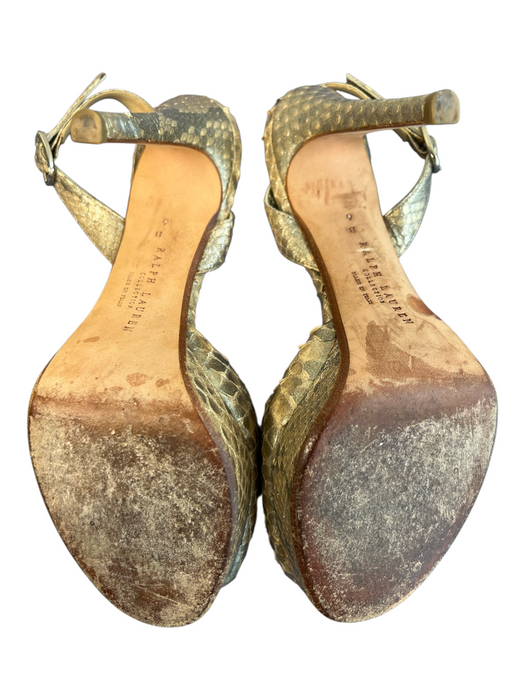 Ralph Lauren Collection Shoe Size 6 Beige Manmade Material open toe Heel Shoes Beige / 6