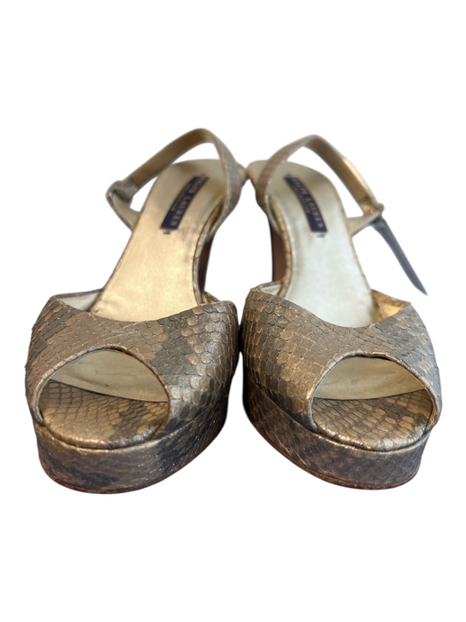 Ralph Lauren Collection Shoe Size 6 Beige Manmade Material open toe Heel Shoes Beige / 6