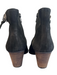 Paul Green Shoe Size 6 Black Leather Round Toe Side Zip Ankle Boot Shoes Black / 6