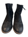 Paul Green Shoe Size 6 Black Leather Round Toe Side Zip Ankle Boot Shoes Black / 6