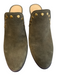 Michael Kors Shoe Size 6 Green Leather Upper Suede Almond Toe Mule Shoes Green / 6