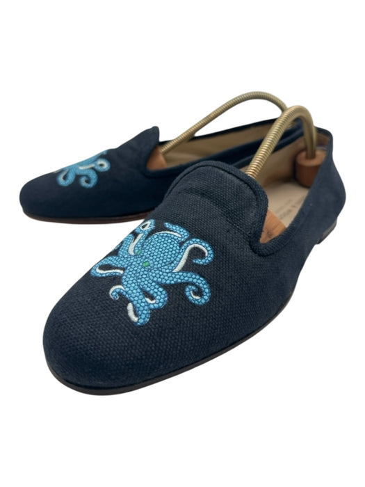 Stubbs & Wootton Shoe Size 10 AS IS Navy Blue Synthetic Slip On Men's Shoes Navy Blue / 10