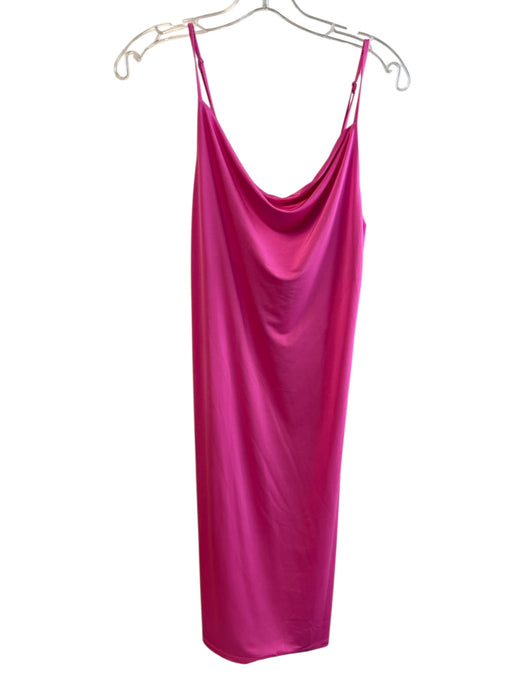 L'agence Size 4 Hot pink Polyester Blend Adjustable Spaghetti Straps Dress Hot pink / 4