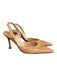 Manolo Blahnik Shoe Size 35.5 Light Tan Leather Slingbacks Pointed Toe Shoes Light Tan / 35.5
