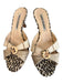 Manolo Blahnik Shoe Size 35.5 Tan & brown Leather open toe Animal Print Shoes Tan & brown / 35.5