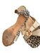 Manolo Blahnik Shoe Size 35.5 Tan & brown Leather open toe Animal Print Shoes Tan & brown / 35.5