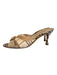 Manolo Blahnik Shoe Size 35.5 Tan & brown Leather open toe Animal Print Shoes Tan & brown / 35.5