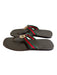 Gucci Shoe Size 36 Red & green Leather Canvas Gold Logo Flat Sandal Shoes Red & green / 36