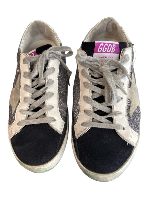 Golden Goose Shoe Size 36 White Gray & Black Leather & Suede Low Top Shoes White Gray & Black / 36