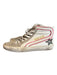 Golden Goose Shoe Size 36 White, Pink & Gray Leather & Suede High Top Shoes White, Pink & Gray / 36