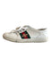 Gucci Shoe Size 36 White Leather Low Top lace up Bee Embroidery Sneaker Shoes White / 36