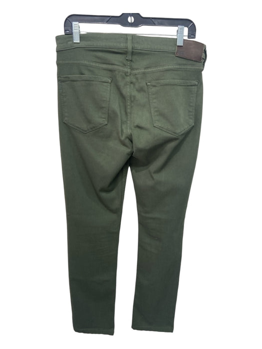 Paige Size 30 Olive Cotton Blend Solid Jean Men's Pants 30