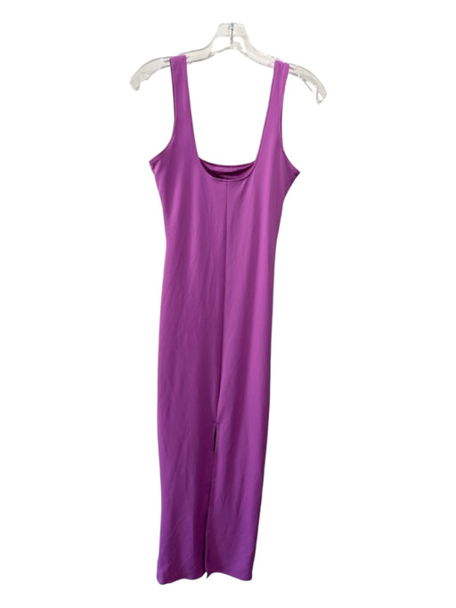 Good American Size S Purple Nylon Blend Square Neck Sheath Sleeveless Dress Purple / S