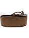 Polo Ralph Lauren Toffee Brown Leather Gold Tone Hardware Saddle Crossbody Bag Toffee Brown / S